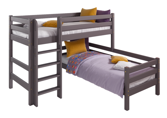 Кровать двухъярусная "Соня" угловая с прямой лестницей - вариант 7