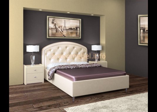 Кровать интерьерная Ванесса 1600 на металлокаркасе