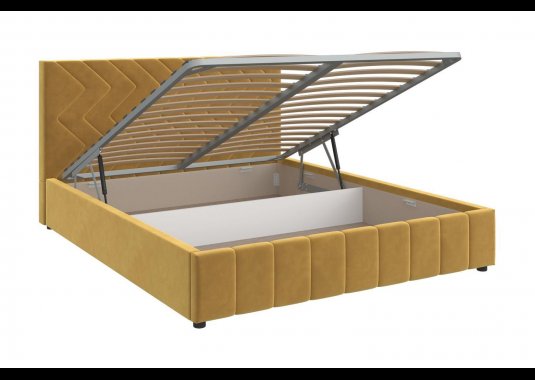 Кровать интерьерная Нельсон 1600 с подъемным механизмом (стандарт -складская программа) - фото