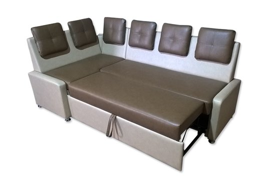 Кухонный диван "Омега" угловой со спальным местом - фото