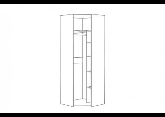Спальный гарнитур Амели Моби шкаф угловой для одежды 13.131 - фото