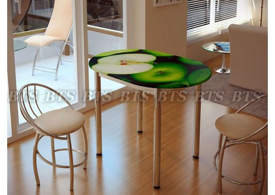 Стол обеденный "Зеленое яблоко" (1000*700*750) - фото
